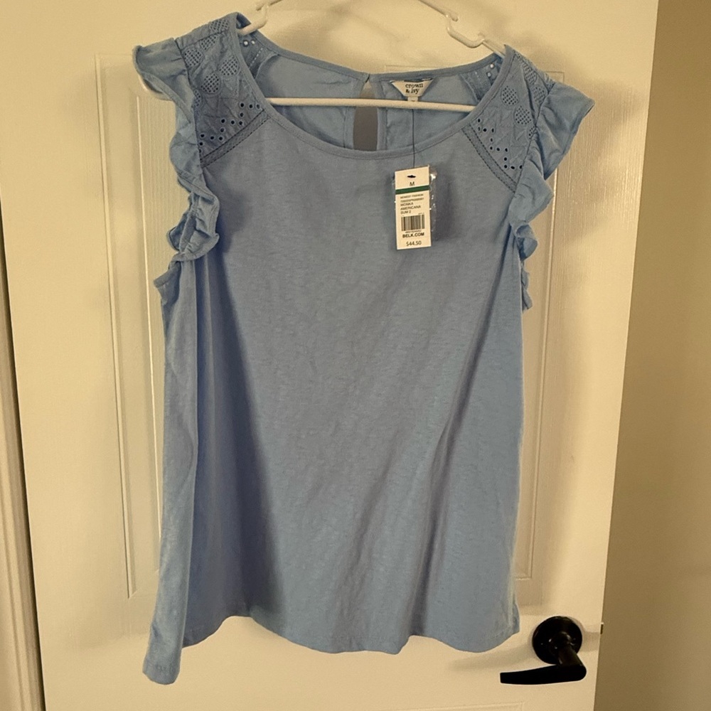 Crown & Ivy Light Blue Top